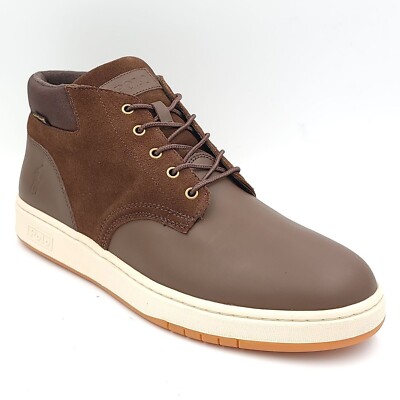 Polo Ralph Lauren Men Sneaker Chukka Boots Brown Leather  display picture 3