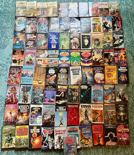 Huge Lot 81 Vintage Science Fiction Fantasy Paperback Books 1960s-80s Sci-Fi #A - Imagen 2 de 13