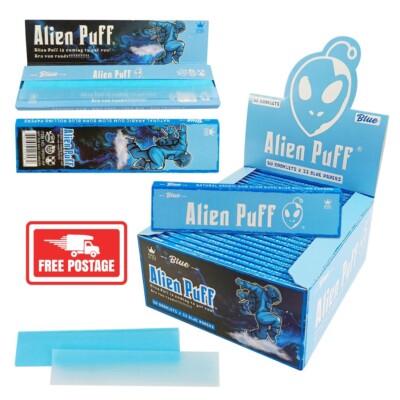 Alien Puff King Size BLAU Blättchen (VERSANDKOSTENFREI)