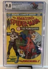 1974 Marvel Amazing Spider-Man # 129 Key, 1st Punisher, CGC 9.0, OW/W Pages