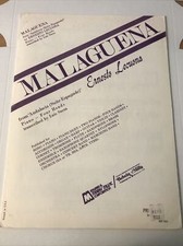 Malaguena  byErnest Lecuona  1928 piano sheet music 2A