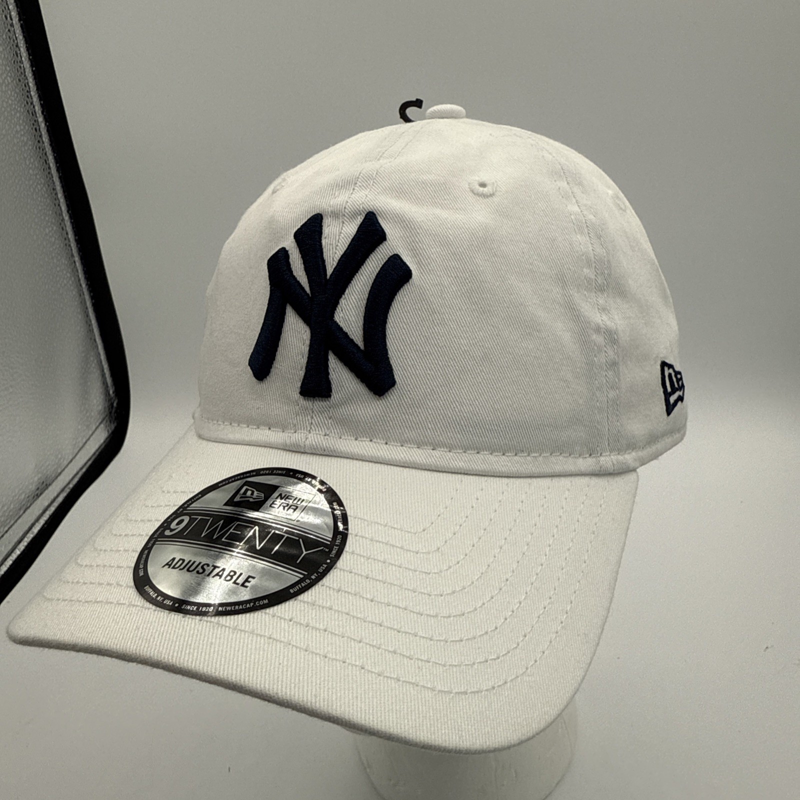 New York Yankees New Era 9TWENTY Adjustable Strapback Hat Cap White NWT