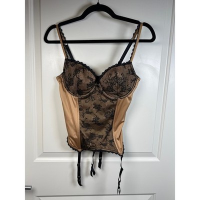 NWT Victoria's Secret Very Sexy Vintage Corset Bustier 36C Lace Garter