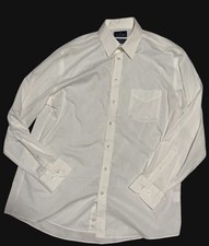 Stafford Signature Dress Shirt White, Button Down, Size 16 1/2 34-35 