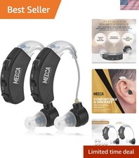 Comfortable BTE Sound Amplifier for Seniors - Clear Hearing with Volume Control