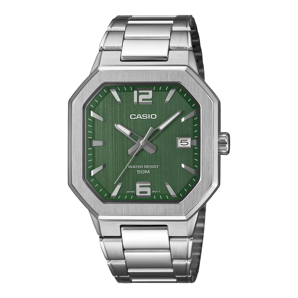 【入手困難】CASIO MTP-B195D-3A CASIO MTP‑B195 Series MTP-B195D-3A Green Dial Analog 38 mm Men's