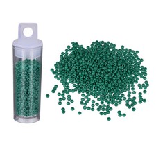 1000 Pcs Glass Seed Beads, 2mm Mini Glass Seed Spacer Bead, Dark Green