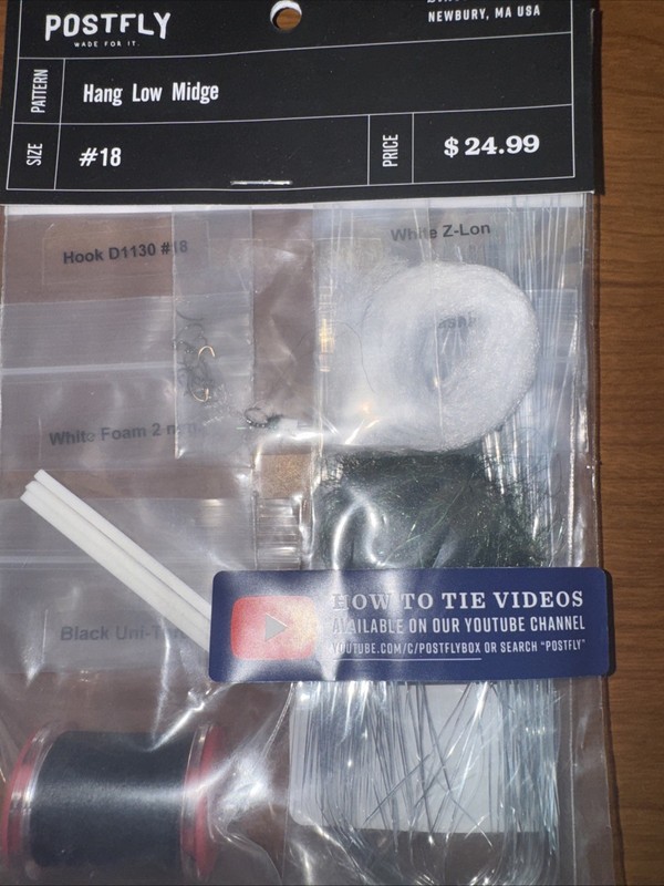 Fly Tying Kit - Hang Low Midge Size 18