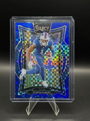 2024 Panini Select Blue Checker Prizm Curtis Samuel Concourse /249 Color Match