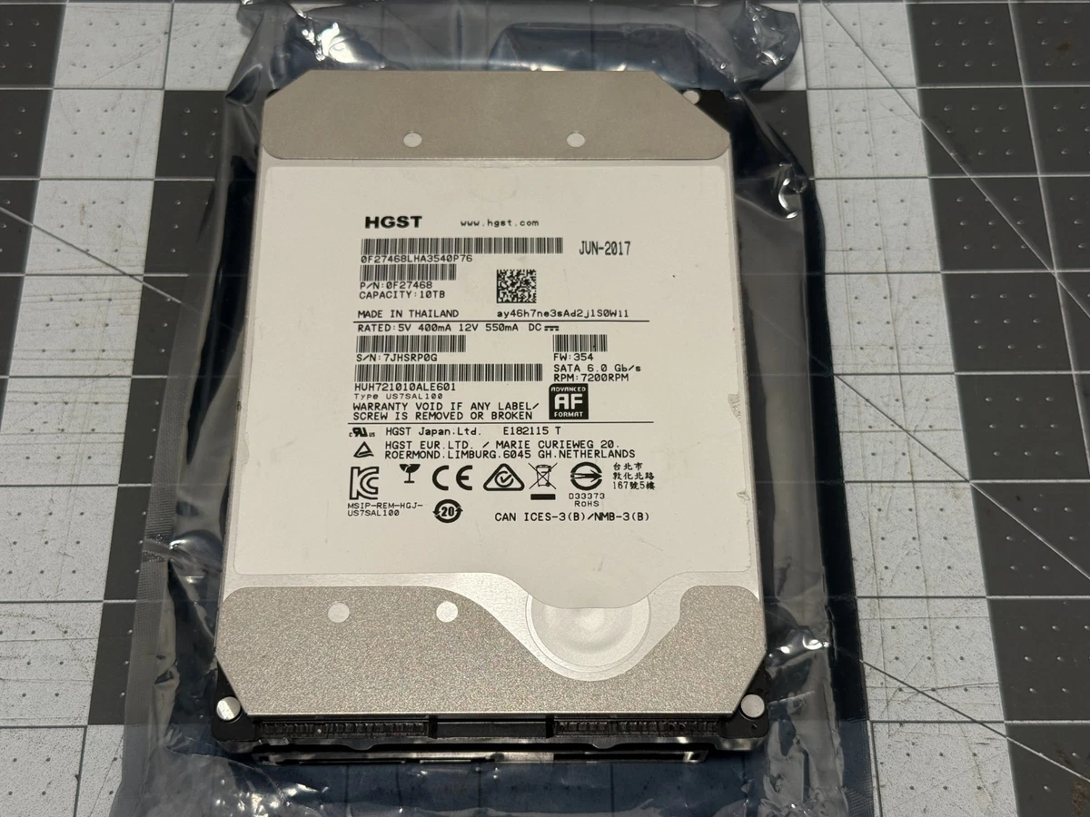 HGST Internal Hard Disk Drives 10 TB Storage Capacity for sale | eBay