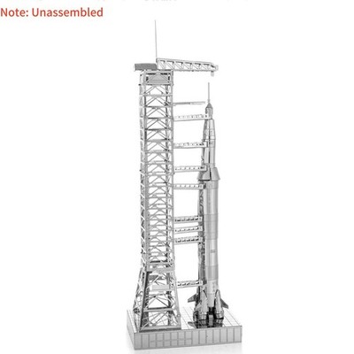 1:770 Metal High Quality USA Apollo 11 Saturn V w/ Gantry Unassembled Model