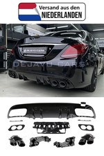C43 AMG Look Diffusor für Mercedes Benz C Klasse W205 Limousine S205 T-Modell C43 AMG Look Diffusor für Mercedes Benz C Klasse W205 Limousine S205 T-Modell