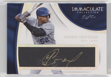 2017 Immaculate Tweed Weave Signatures Platinum 1/1 Yoenis Cespedes Auto 06bg