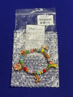 2025 Disney Baublebar Christmas Mickey Mouse Gingerbread Charm Bracelet NEW