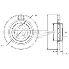 2x Bremsscheibe vorne für Mitsubishi Outlander 1 CUW 2 CWW 3 GFW GGW | 26231121