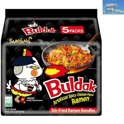 #ad #ad 5 Pack Buldak Hot Spicy Ramen Noodles Chewy Flavorful and Satisfying $186.89