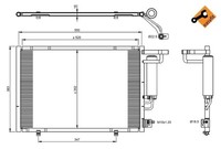 Nrf 350395 Kondensator, Klimaanlage FüR Ford