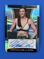 MONTANA DE LA ROSA AUTO 2025 LEAF METAL WOMEN OF SPORT BLUE PRIZM 3/8 MMA 🔥🔥
