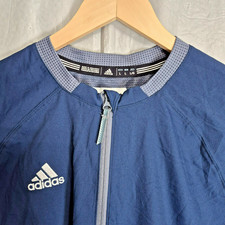Adidas Mens Baseball Cage Jacket Fielders Choice Climalite Shirt Blue Large 0433