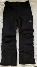LL Bean Cold Buster Snow Pants Kids Youth 14 Black Insulated Adjustable Ski