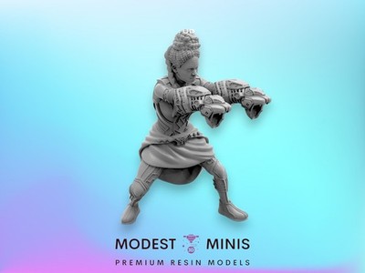 Snake Gauntlets - 40mm  Miniature | Crisis Protocol Proxy | Trident