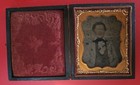 Antique Tintype Photo Case Booklet w/Latch Cicil War Era 2 7/8"x 2 3/8" — photo 1