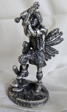 Vintage Fine Pewter Kiowa Dancer, Evergreen Studio Collection, Made Gt. Britain