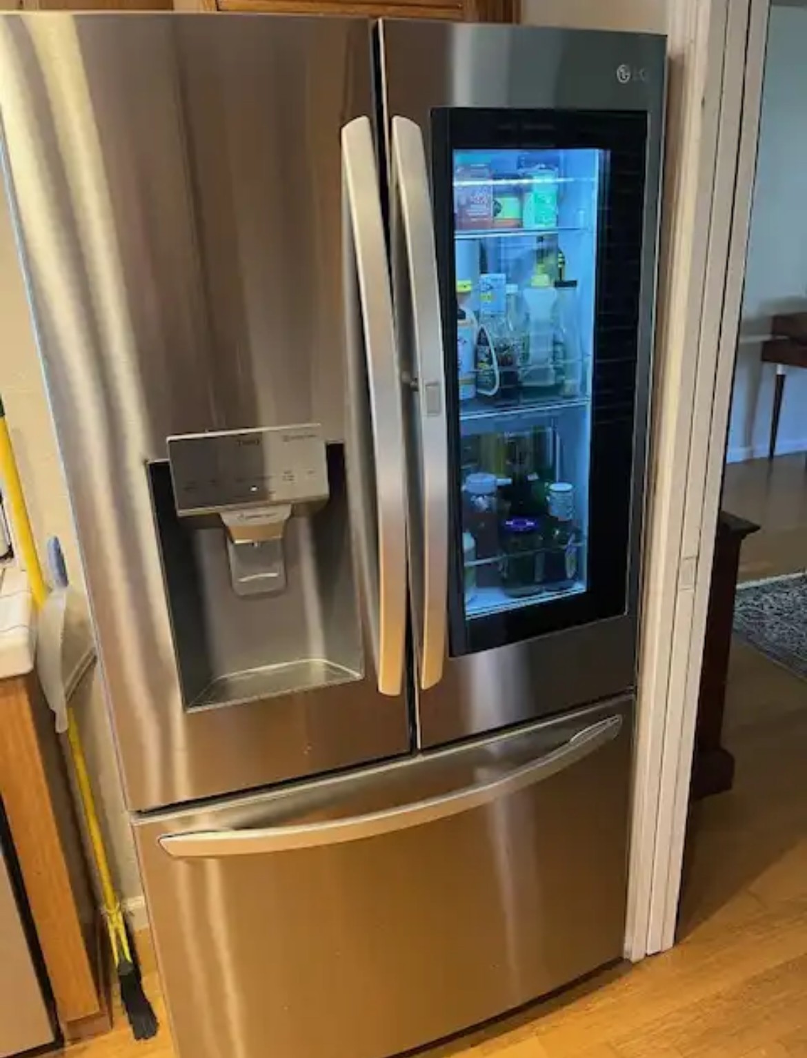 LG LFXS28596S 28 cu ft Smart French Door in Door Instaview Refrigerator