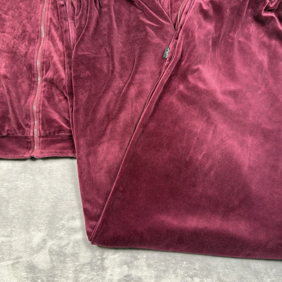 Vintage Sean John Tracksuit Mens 3XLT Red Velour Streetwear Hip Hop Set Y2K - Image 3 of 4