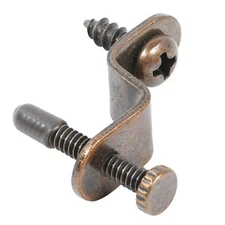Glass Retainer Clip, Thumb Screw, Steel with Bronze Finish