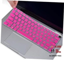 Keyboard Cover Skin for Dell Latitude 3440 5440 5430 5431 5420 14", Hot Pink