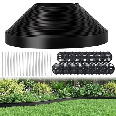 GOTGELIF No Dig Landscape Edging Border, 1.5 in x 100 FT Heavy Duty Garden Ed...