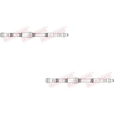 2x QUICK BRAKE Bremsschlauch links rechts für Mercedes-Benz SL R231