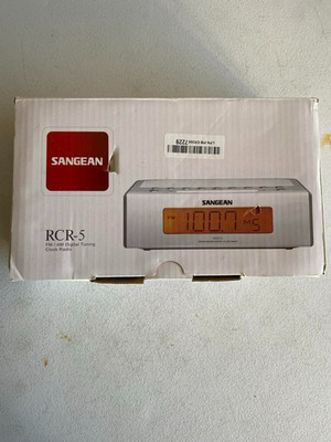 Sangean RCR-5 Digital AM/FM Clock Radio, White