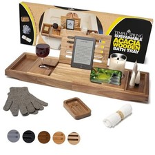 Wooden Bathtub Tray Acacia Bathroom Accessories Bath Tray Home Tub
