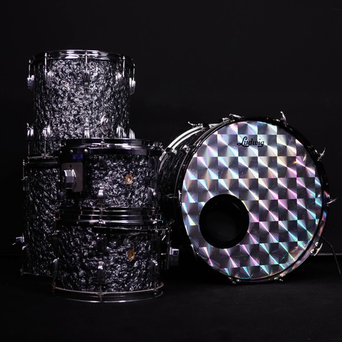 Ludwig 1964 Super Classic 5-Piece Shell Pack (12/13/14/16/22), Black Diamond