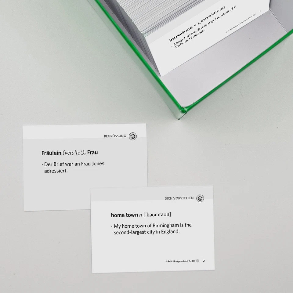 Englisch Vokabeln lernen für Anfänger Wiedereinsteiger 800 Lernkarten Vokabelbox - Bild 4 von 4