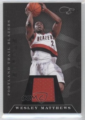 2010-11 Panini Elite Black Box Status Memorabilia 66/99 Wesley Matthews #64 0f8