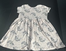 Girls Limited Too Pale Pink Dress With Black And Silver Unicorns - size 6X