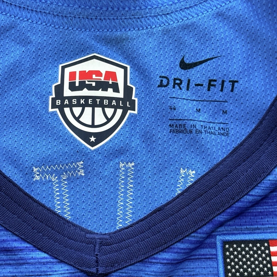Camiseta deportiva Nike 2020 EE. UU. Baloncesto Carretera Auténtica Vaporknit Talla 44 MED CT6562-451 Foto 3 de 4