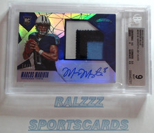 Marcus Mariota JSY AU 2015 Certified Mirror Blue #235 14/25 BGS 9