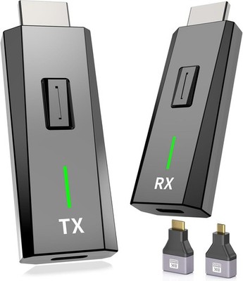 2026 Upgraded Wireless HDMI Transmitter and Receiver 328FT 100M 4K Decode 1080P