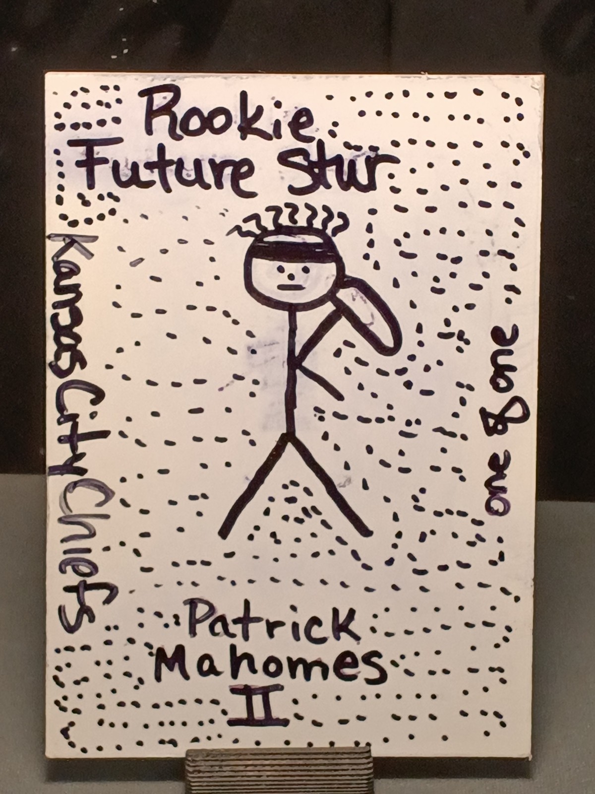 Patrick Mahomes 1/1 Rookie Future Stars Black Sparkle Case Hit One Of One