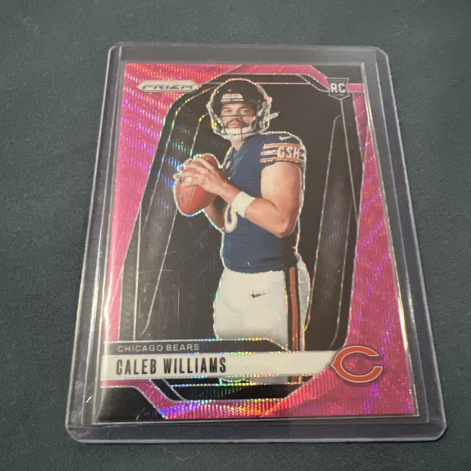 2024 Panini Prizm Caleb Williams Pink Wave Image Variation RC SSP Rookie