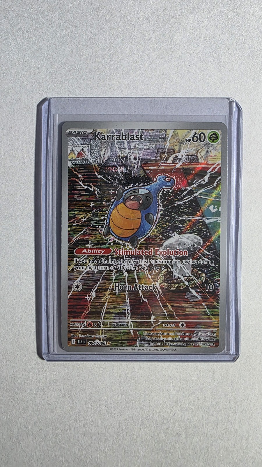 Pokemon TCG -  Karrablast - IllustrationRare 94/86 Pack Fresh SV: Black Bolt