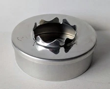 Vintage Handcrest Aluminum Military 2 Piece Ashtray