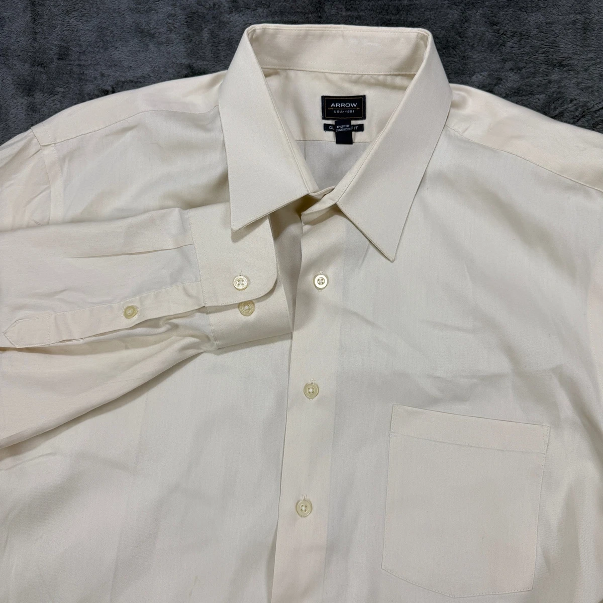 Arrow White Classic Fit Dress Shirts for Men for sale | eBay
