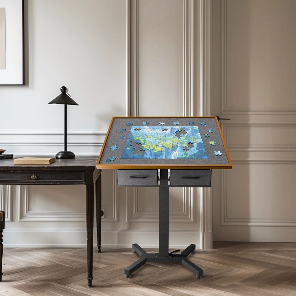 1500 Piece Puzzle Board Portable Jigsaw Tables with Drawers for Adults and Kids - Image 2 of 4