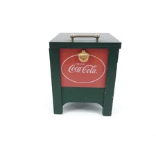 Coca-Cola Coke Music Box 1990 Willitts Design "My Favorite Things" Wooden Green