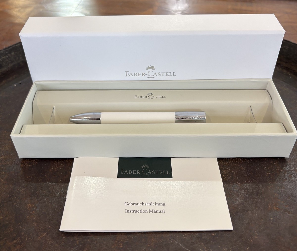 Graf Von Faber Castell Porsche Design White Shake Ballpoint Pen